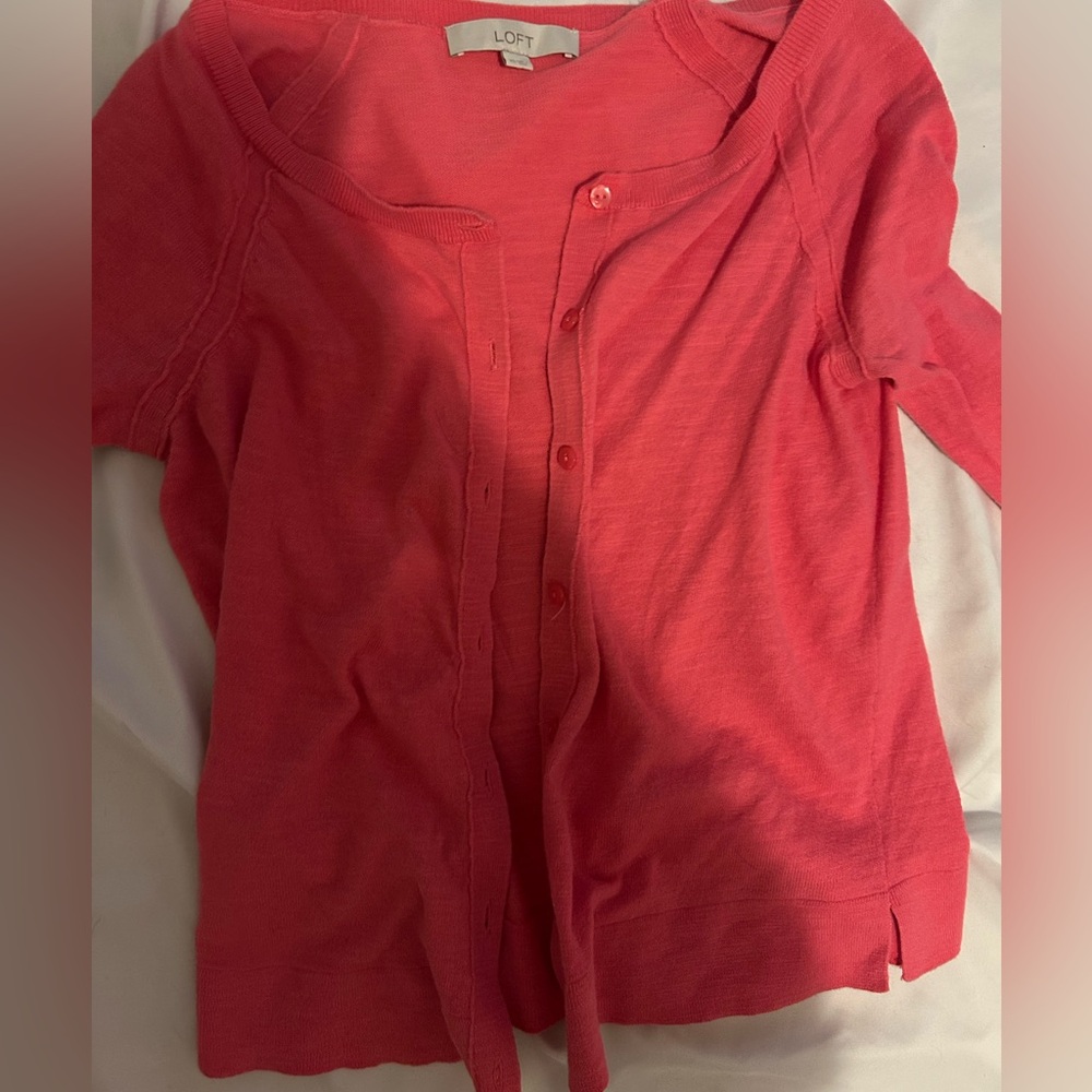 Light Pink Loft Cardigan - XS - 100% Cotton
